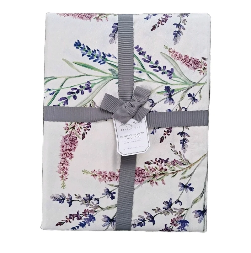 Monique Lhuillier x Pottery Barn Provence Floral Oilcloth Tablecloth 70